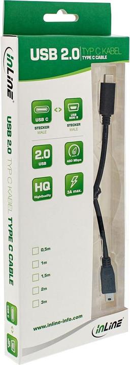 Produktbild InLine USB 2.0 Kabel (1 m, USB 2.0)