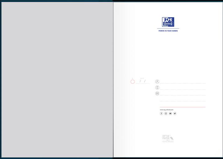 Actual product image Oxford Essentials (A4, Checked, Hardcover)