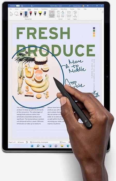 Actual product image Microsoft Surface Pro X (13", Microsoft SQ2, 16 GB, 256 GB, Without keyboard layout)