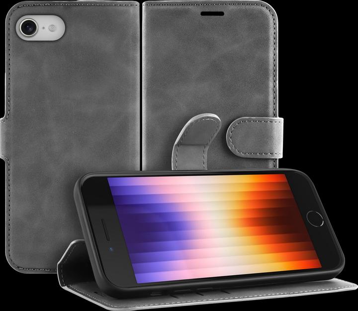 Actual product image Cazy Premium wallet case for iPhone SE 2022, magnetic wallet case, card slots, stand - (Apple iPhone SE (3rd Gen))
