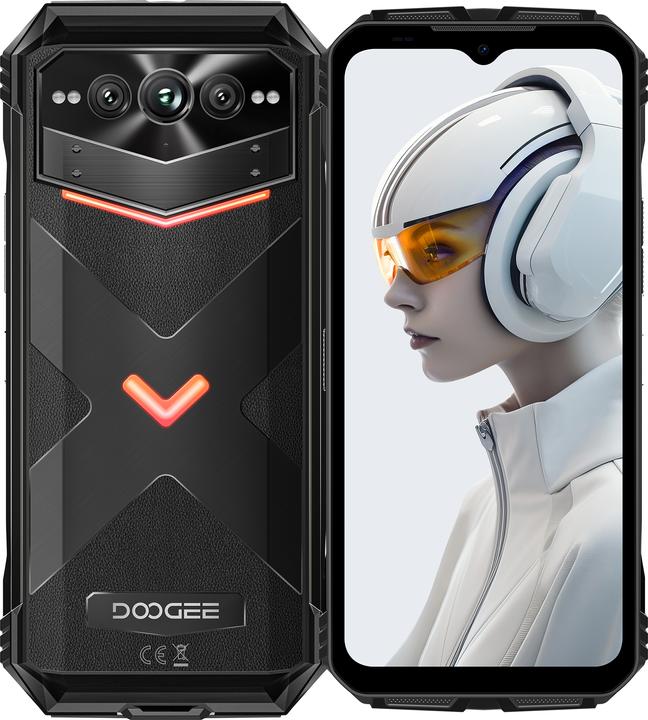 Immagine prodotto Doogee V Max Plus (5G - NFC - 6.58" - 512 GB, 16 GB RAM) Schwarz (512 GB, Obsidian Black, 6.58", Doppia SIM, 200 Mpx, 5G)
