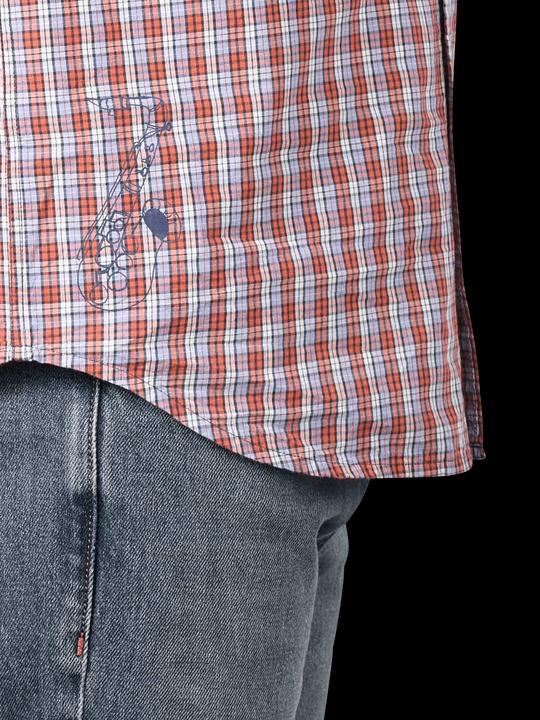 Produktbild Scotch & Soda Check Mix Shirt Long Sleeve White/Multi (S)
