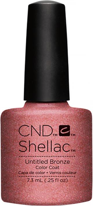 Actual product image CND Shellac UV Color Coat Untitled Bronze 7.3 ml (Untitled Bronze, UV gel varnish)