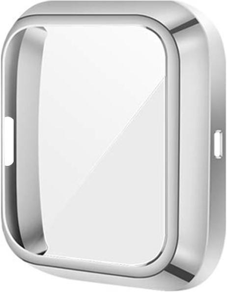 Actual product image Cover-Discount Fitbit Versa 2 - Rubber Protection Case silver