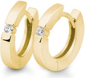 Breuning Creolen - BRILL 0,07 Ct. (750/18 K Gold)