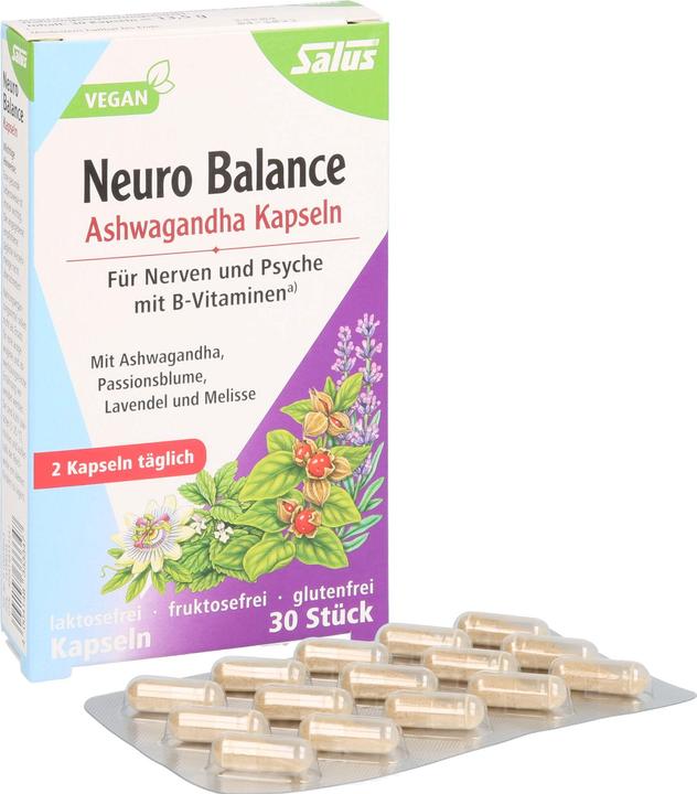 Produktbild Salus Neuro Balance Ashwagandha (30 Stück, Kapseln, 32 g)