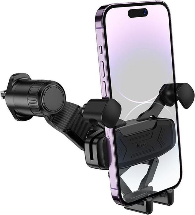 Actual product image Hoco Auto holder gravity car holder for air vent H66 black and red