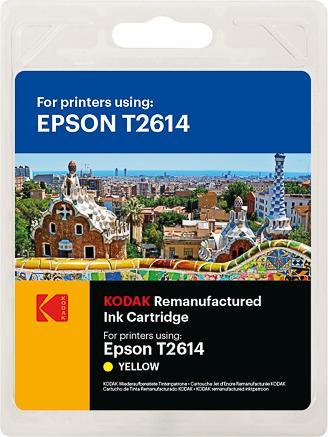 Kodak SUPPLIES 185E026104 EPSON XP Encre jaune rebuilt T2614 300pages blister 7ml (Y)