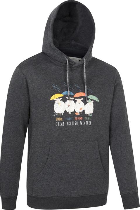 Produktbild Mountain Warehouse Great British Weather Kapuzenpullover Über den Kopf (4XL)