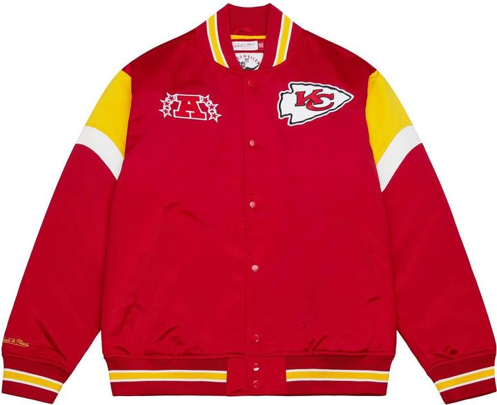 Mitchell & Ness M&N Heavyweight Satin Jacke NFL Kansas City Chiefs - XL (XL)