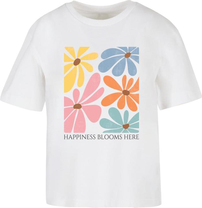 Merchcode Ladies Happiness Blooms Here Tee - 192543