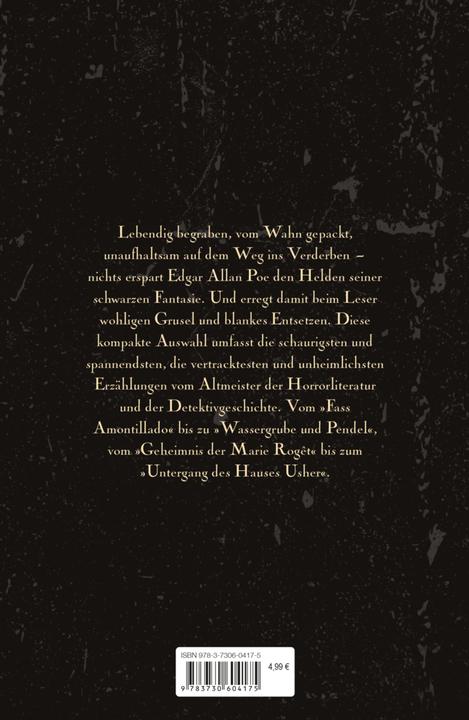 Produktbild Edgar Allan Poe - Die besten Geschichten (Deutsch, Edgar Allan Poe, 2016)