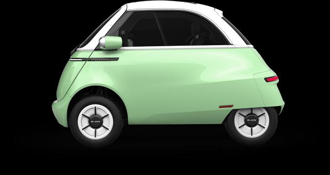 Actual product image Microlino Long Range Paris Mint (Electric, 17 hp)