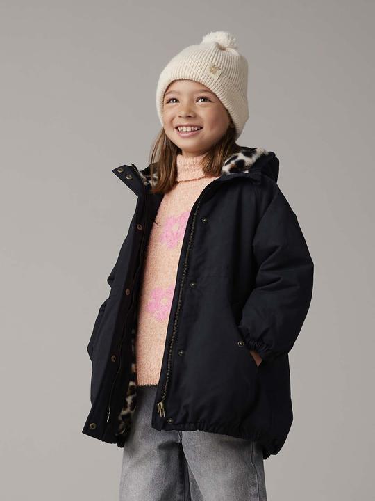 Actual product image Vertbaudet Girls' winter jacket with hood, recycled polyester padding (140)