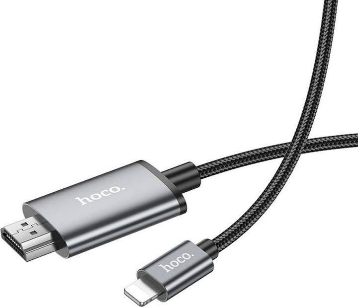 Produktbild Hoco Lightning to HDMI Video Kabel UA27, 2m, Grau (2 m, HDMI)
