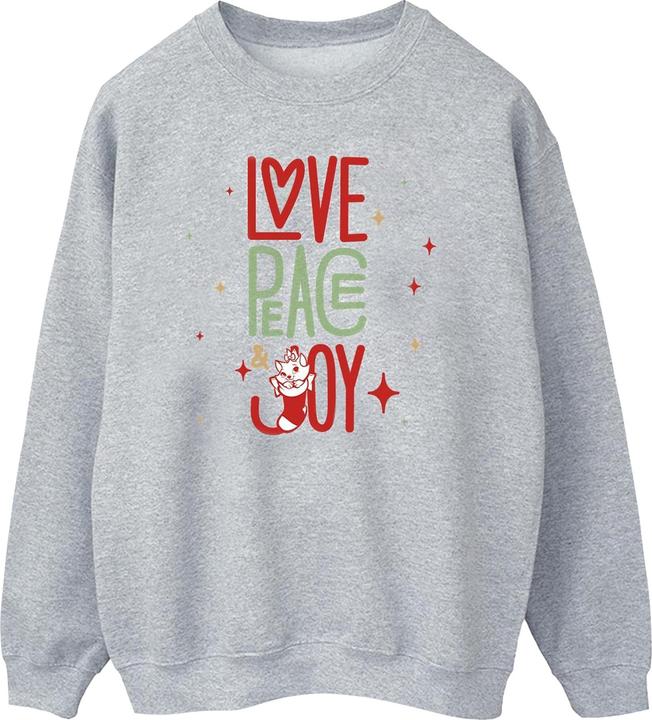 Disney The Aristocats Marie Love Peace Joy Sweatshirt (L)