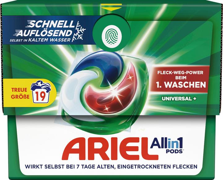 Actual product image Ariel All-in-1 Pods (19 Washing cycles, Pods)