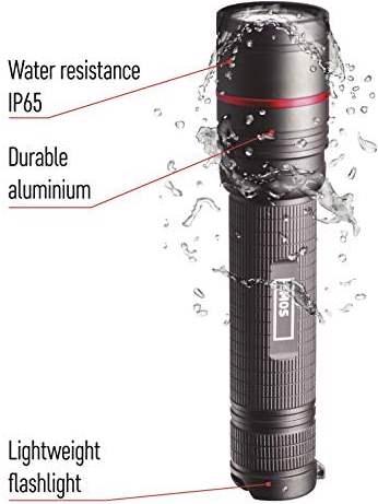 Image du produit Emos CREE LED Lampe de poche métallique rechargeable Ultibright 80, 600lm (15.10 cm, 600 lm)