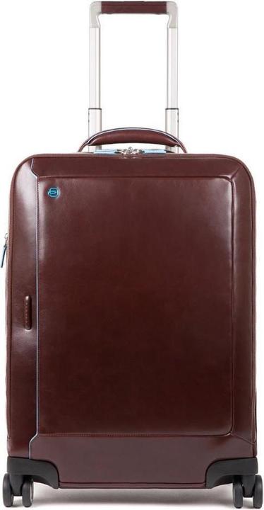 Actual product image Piquadro Blue Square Cabin Trolley Front Pocket 15.6 Mahogany (40 l)