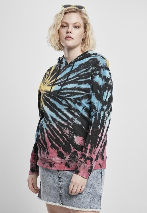 Immagine prodotto Urban Classics Felpa con cappuccio Tie Dye da donna (S)