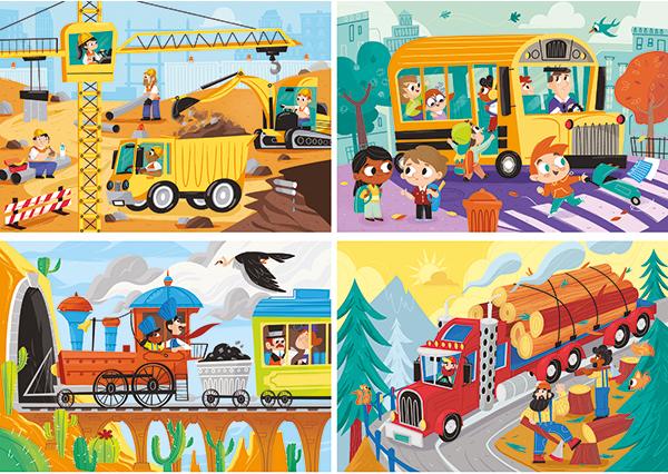 Produktbild Clementoni RahmenPuzzle Transportmittel g (15 Teile)