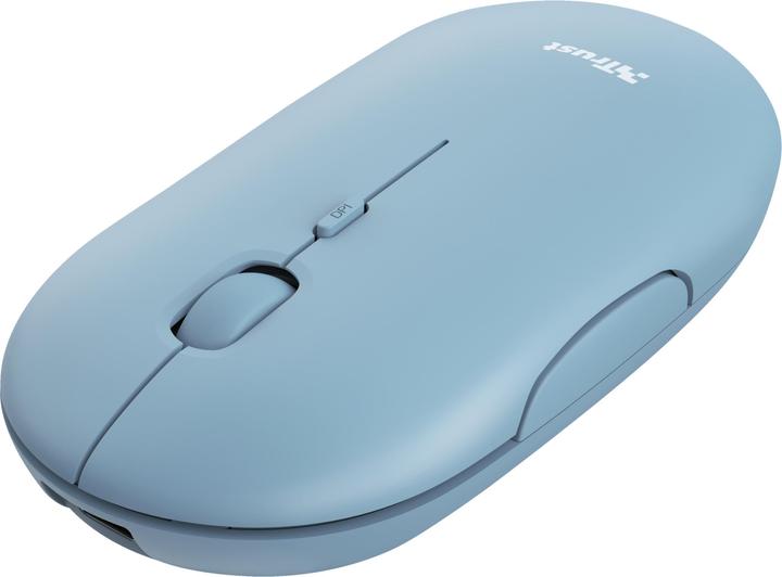 Produktbild Trust Maus Puck Rechargeable Blau (Kabellos)
