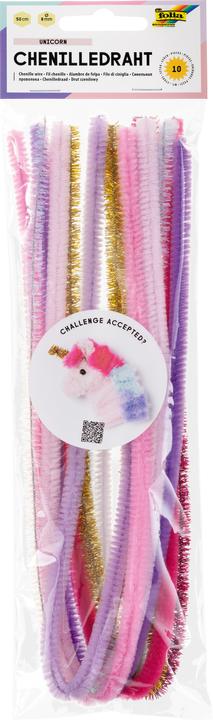 Produktbild Folia Pfeifenreiniger mehrfarbig Chenilledraht Unicorn Ø 8,0 mm 10 St. (0.50 m)