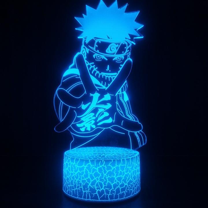 Esmée 3D Anime LED Acryl Lampe Nachtlicht USB Deko Lampe mit Touch Schalter - Shinobi