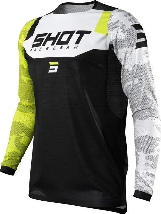 Shot CONTACT CAMO Jersey neon gelb-schwarz M (M)