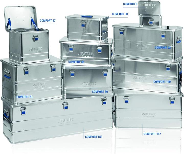 Actual product image Alutec Transport box COMFORT aluminum (L x W H) 782 585 398 mm