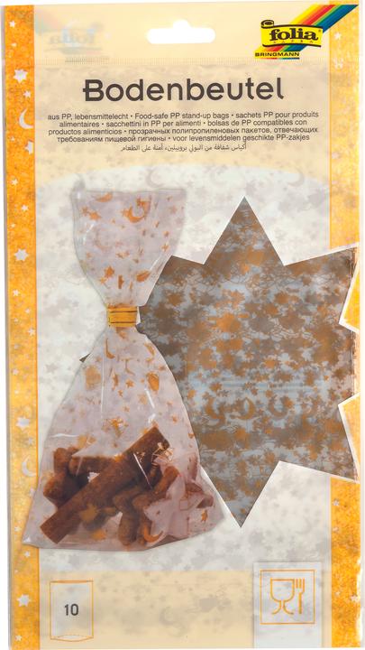 Immagine prodotto Folia Sacchetto con fondo natalizio, Dimensioni: (L)180 x (A)300 mm (Borsa da regalo, 10 x)
