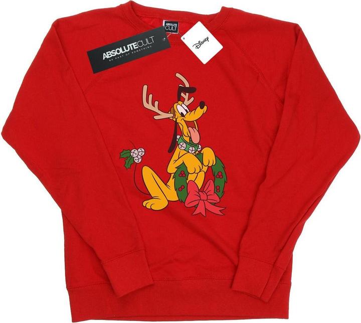 Disney Pluto Christmas Reindeer Sweatshirt (L)
