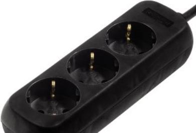 Actual product image Hama socket strip (3 x, 2-pole, 3 m)