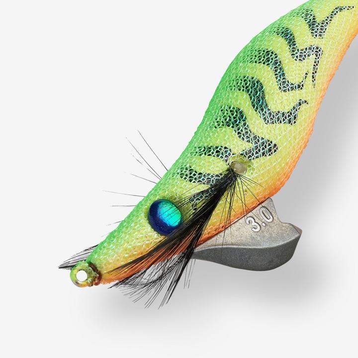 Actual product image Caperlan Shallow Sinking Jig for Cuttlefish and Squid fishing EBIKA 3.0/120 Firetiger (12 cm)