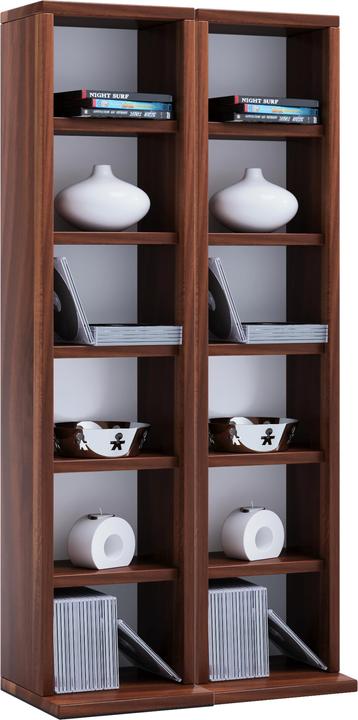 Immagine prodotto VCM Scaffale porta CD e DVD in legno Milano (42 x 20 x 92 cm)