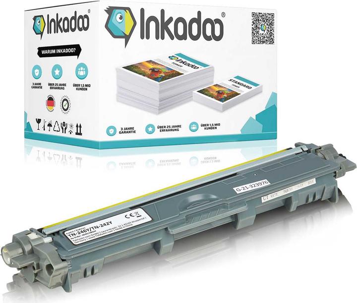 Actual product image Inkadoo Compatible toner for Brother TN-242 TN-246 (Y)