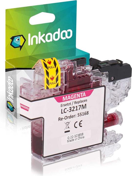 Actual product image Inkadoo Compatible ink cartridge as replacement for Brother LC-3217 suitable for Brother MFC-J 5330 MFC-J 53 (M)