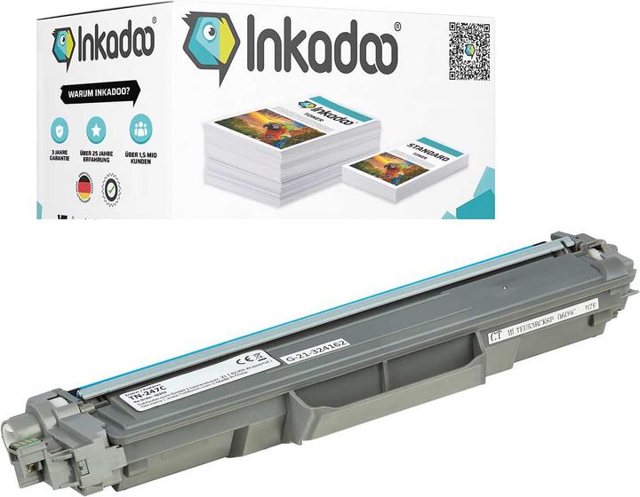 Image du produit Inkadoo Toner compatible pour Brother TN243, TN247 (C)