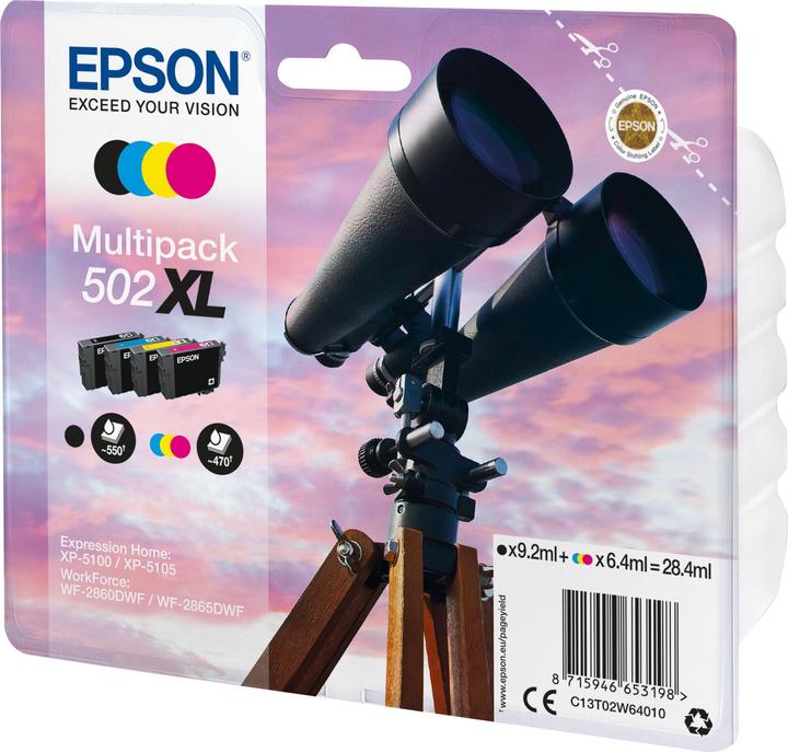 Produktbild Epson Ink/502XL cular CMYK SEC (M, C, Y, BK)