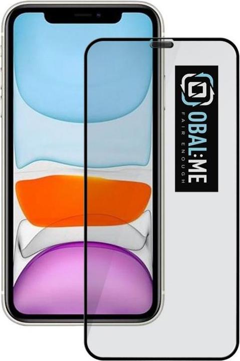Actual product image Obal:Me 5D Glass Screen Protector for Apple iPhone 11/XR Black (1 Piece, Apple iPhone 11)