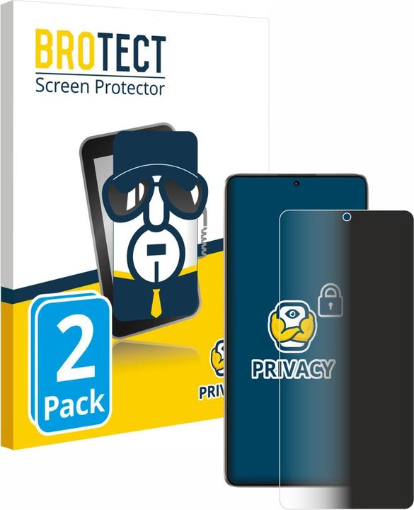 Produktbild BROTECT Sichtschutzfolie Anti-Spy Privacy Folie Blaulicht-Schutz (2 Stück, Xiaomi Poco F6)