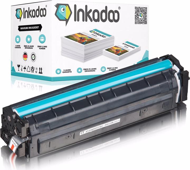 Actual product image Inkadoo Compatible toner to replace HP CF540X / 203X suitable for M 254 dnw Colour (C)