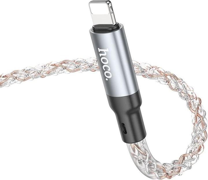 Produktbild Hoco Cable cable USB A to Lightning 2,4A U112 1 m gray (1 m, USB 3.0, 18 W)