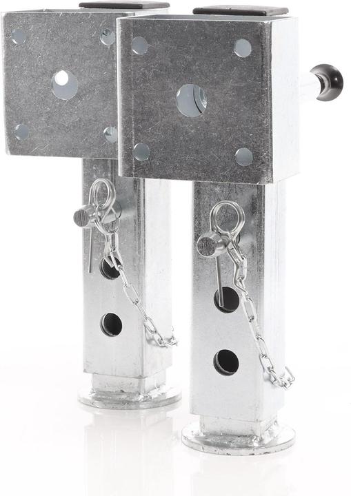 Produktbild XPOtool 2x Stützfuss 350mm Schwenkstütze Stahl Ausdrehstütze Anhänger
