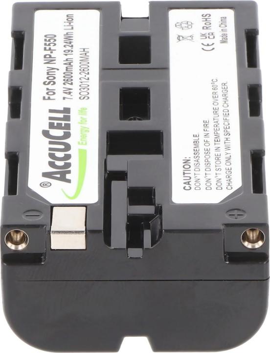 Produktbild AccuCell Akku Sony NP-F550, NPF530, NPF330 (Kamera Akku)