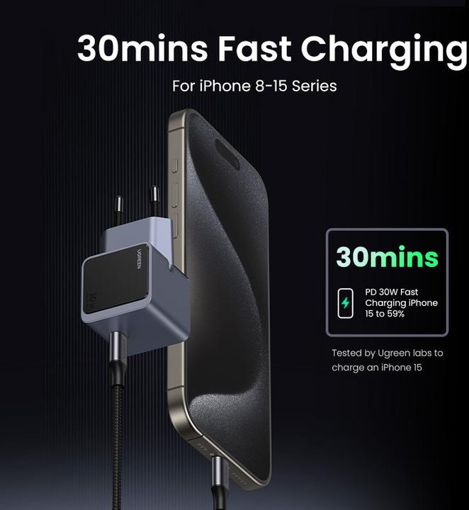 Produktbild Ugreen Nexode S 30w Pd Gan Tech Charger (30 W)