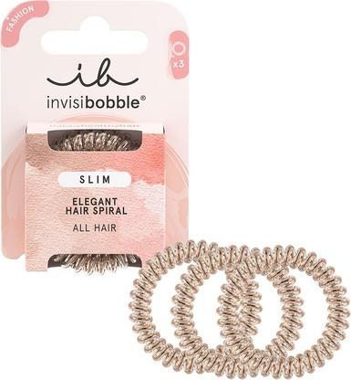Invisibobble Hair elastic Slim Of Bronze and Beads 3 pcs (Haargummi)