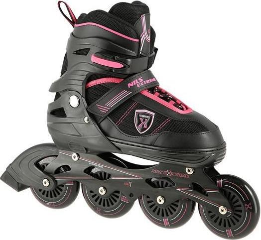 Nils Rollschuhe NA19088 Schwarz-Pink GRÖSSE S (31-34) INLINE-SKATES EXTREME (32)