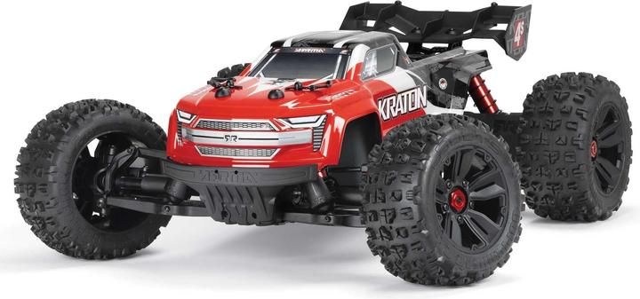 Arrma Monster Truck Kraton 4x4 4S V2 BLX Rouge, ARTR, 1:10 (RTR Prêt à fonctionner)