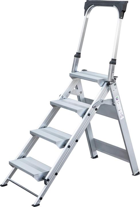 Produktbild Munk Klapptreppe mit Haltebügel 4 Stufen (Klapptritt, 110 cm)